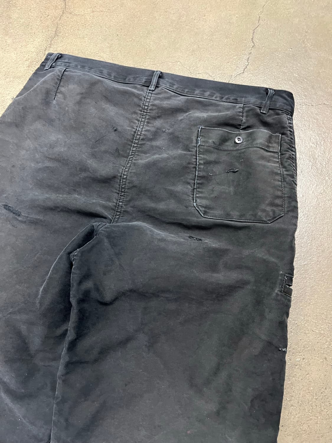 OLD EURO BLACK MOLESKIN 빈티지블랙몰스킨워크팬츠 상품이미지10