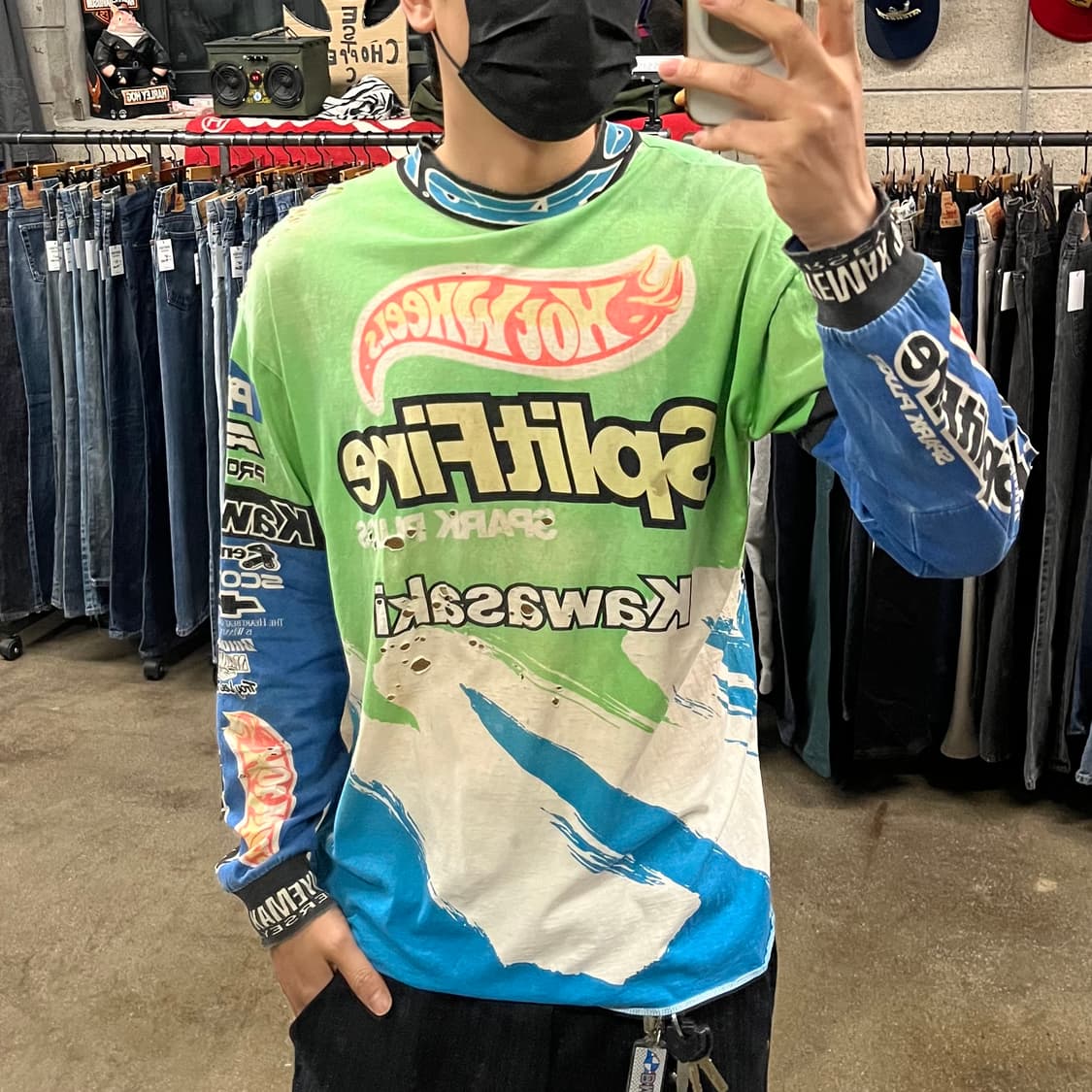 90s 가와사키 모토크로스 져지 (105) 상품이미지7