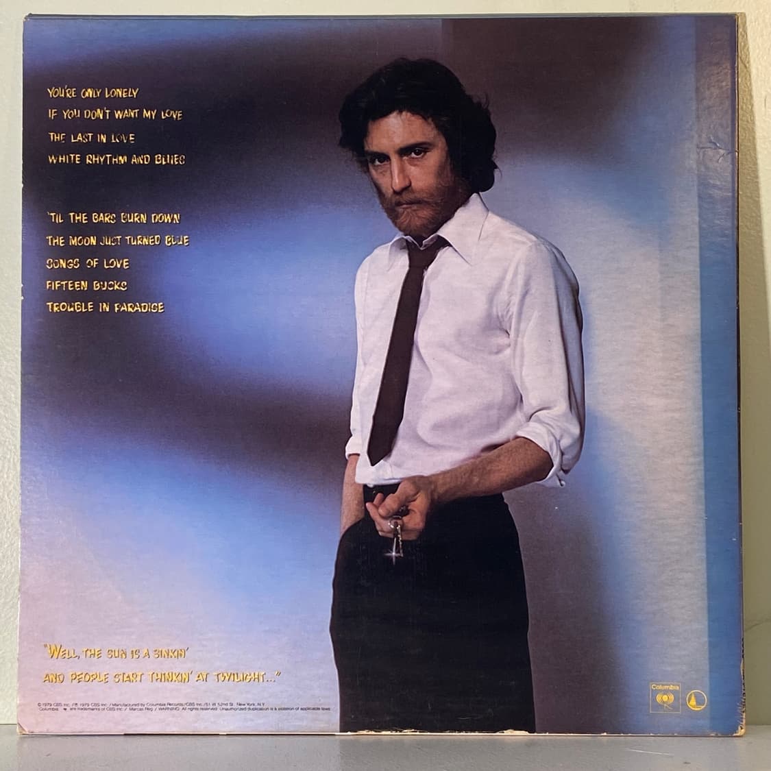 (중고LP-팝록) J.D. Souther -You're Only 상품이미지2