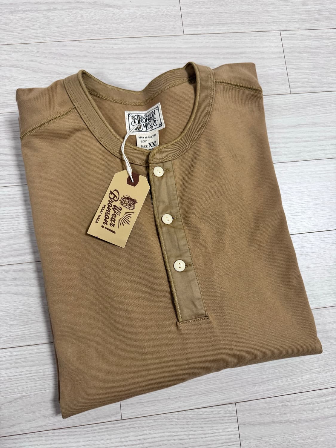 [새제품] 브론슨 헨리넥 카멜 XXL 상품이미지2