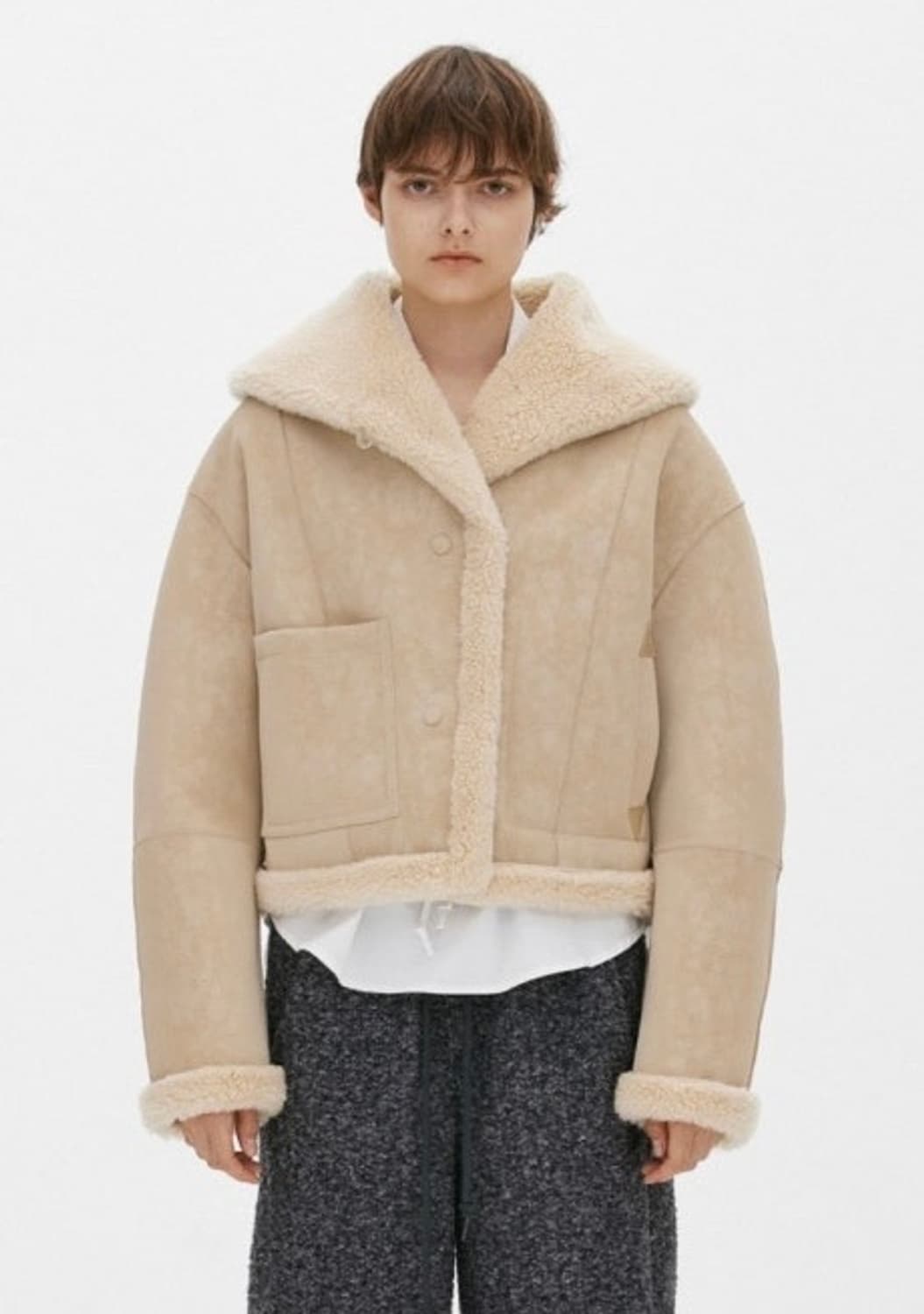 더 오픈 프로덕트 리버시블 무스탕 상품이미지3