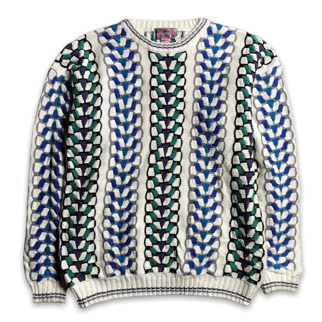 빈티지 3D 패턴 니트 상품이미지1