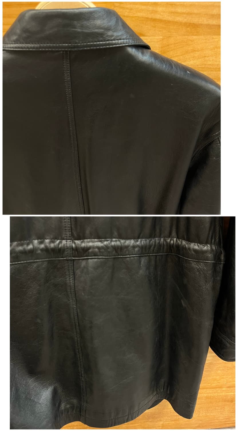 빈티지 양가죽 레더 자켓 블랙 100 #csz3596 상품이미지8