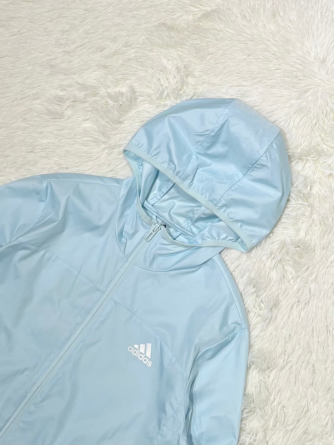 아디다스 베이비블루 스몰로고 런닝 바람막이 상품이미지5