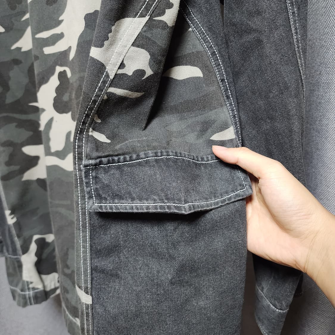 KARL KANI 코튼 밀리터리 빅셔츠자켓 상품이미지6