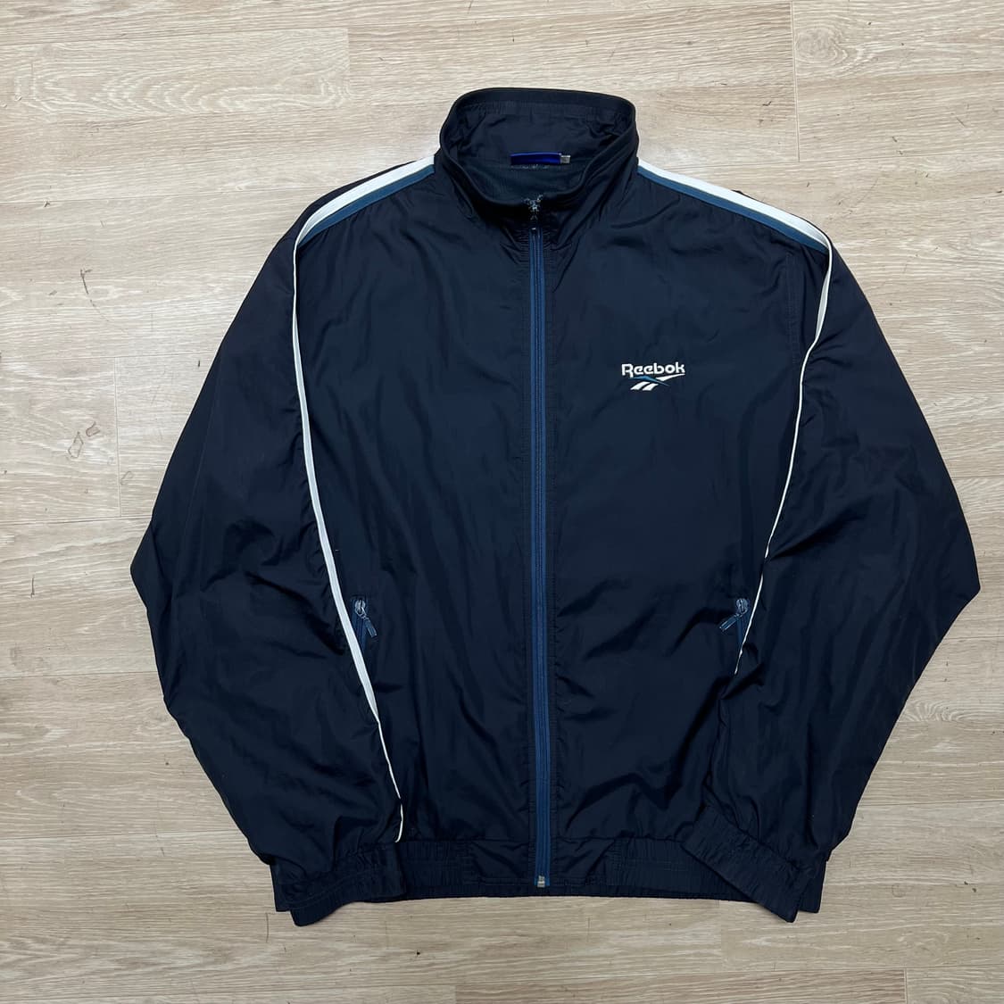 리복 클래식 올드스쿨 사이드라인 기능성 바람막이 [네이비] XL/105 상품이미지1