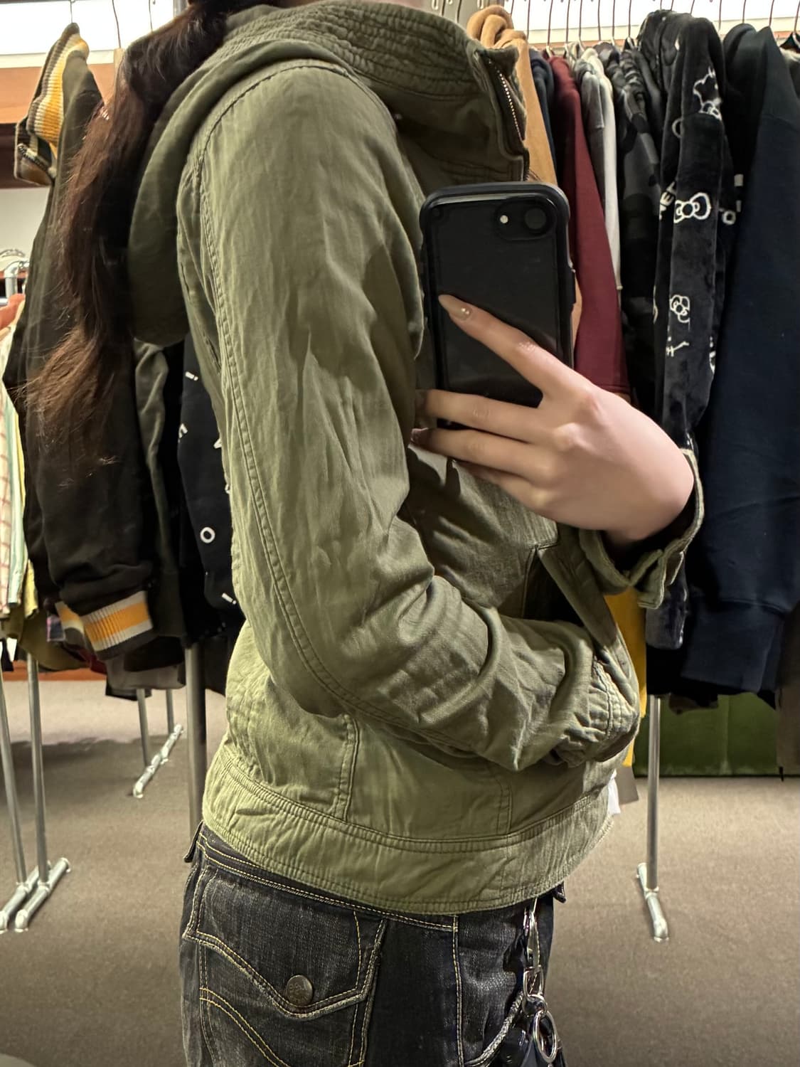 M)유니클로 Military 빈티지 여성 피그먼트 코튼 자켓 상품이미지3