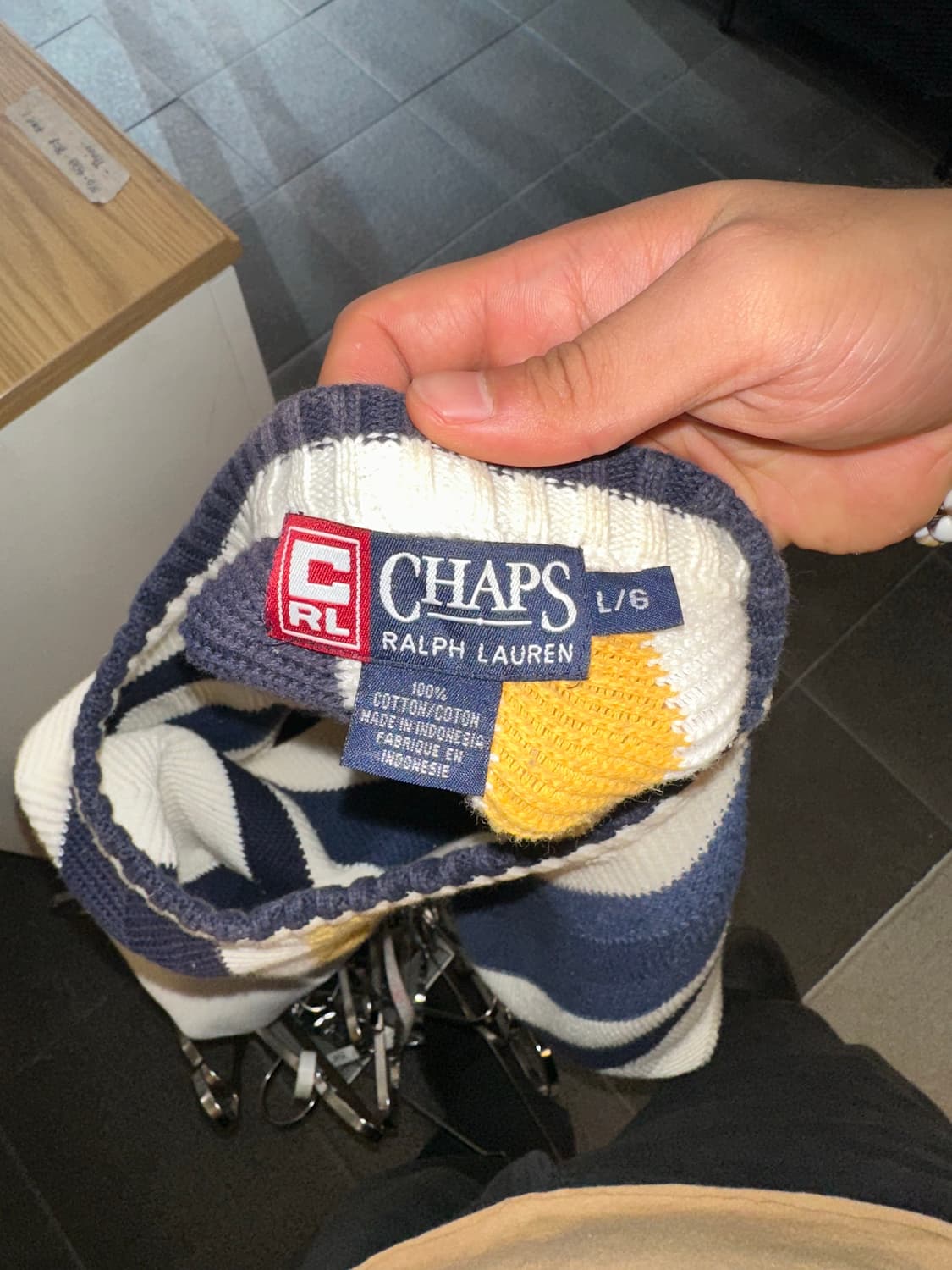 90‘s Chaps Ralph Lauren stirpe knitwear  상품이미지8