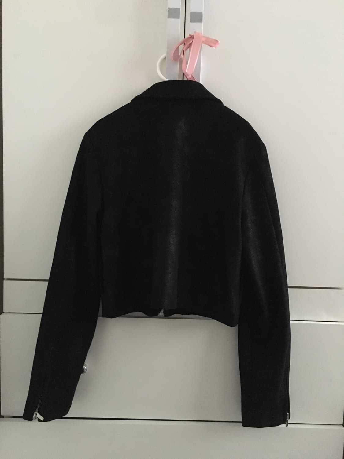 스웨이드 레더 숏 자켓 상품이미지5