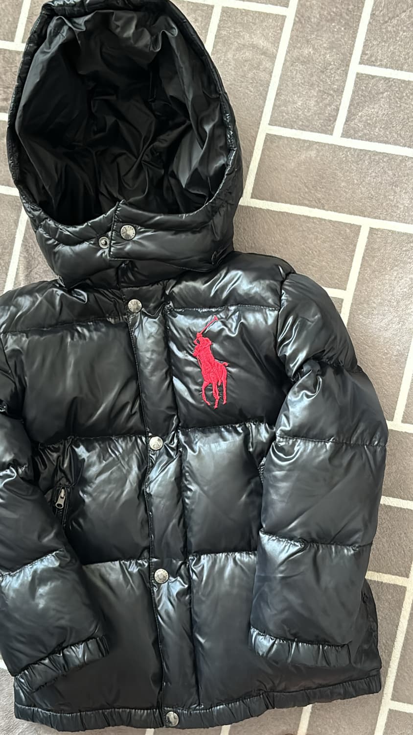 (유일매물)폴로 빅포니 유광 패딩 상품이미지1