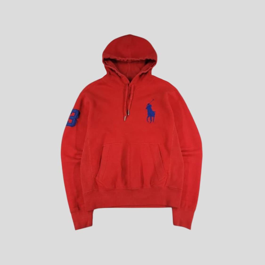 폴로 랄프로렌 빅포니 후드티 레드 xs 상품이미지1