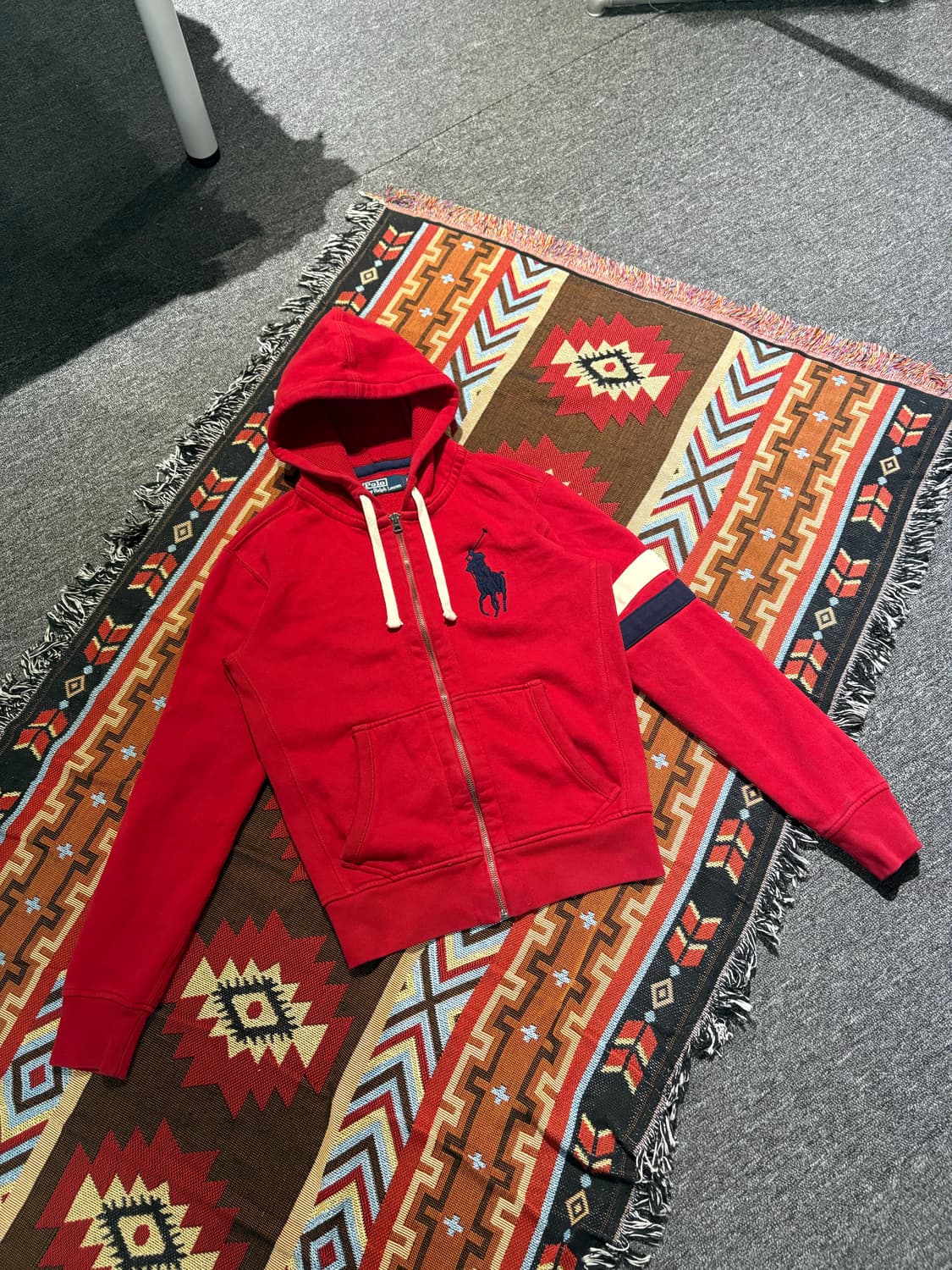 폴로 빅포니 사이드라인 빈티지 후드집압 상품이미지1