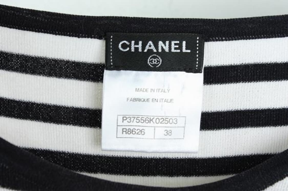 CHANEL 스트라이프 롱 슬리브 티 상품이미지6