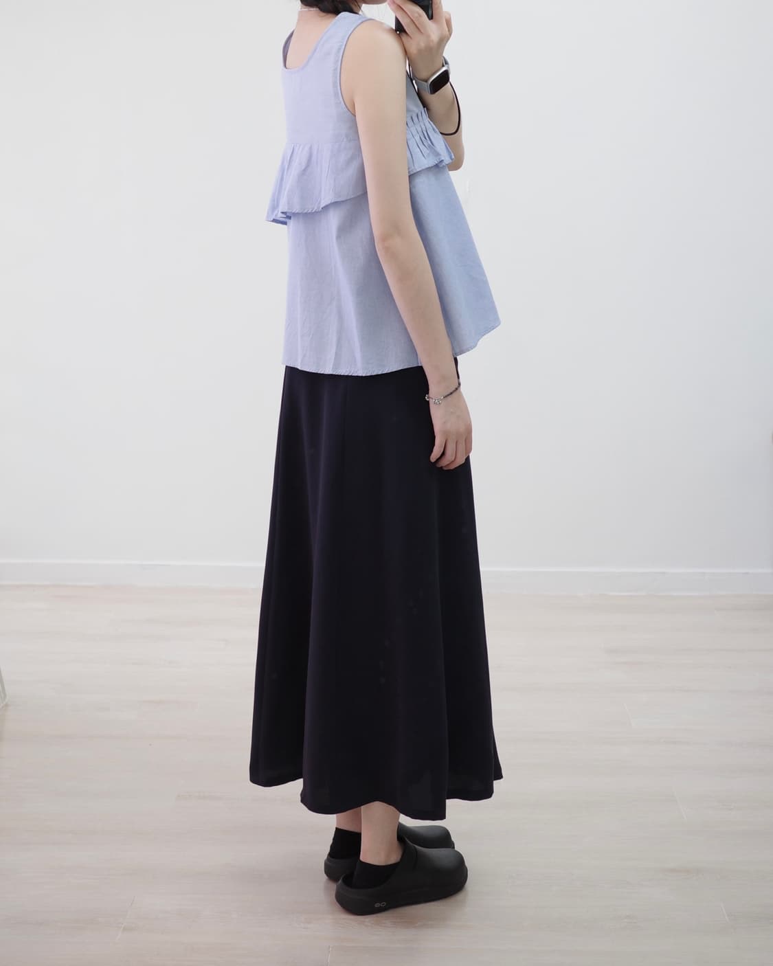 Sky blue layered sleeveless 상품이미지2