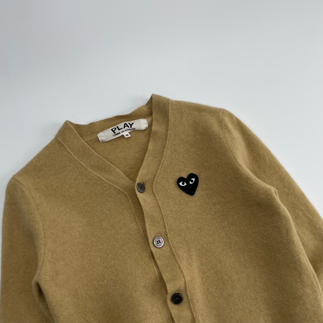 Comme des garçons 꼼데가르송 베이지 가디건 상품이미지4