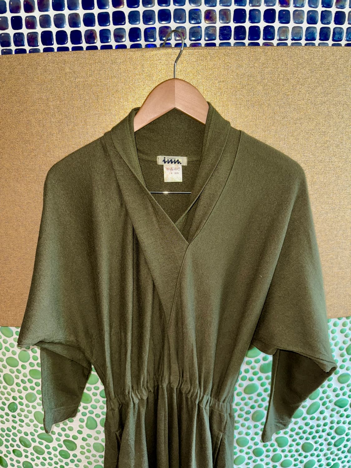 Issey Miyake 울 100% 드레이프 원피스 M 상품이미지2