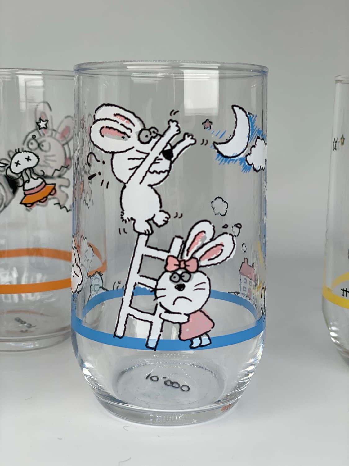 빈티지 아델리아 글라스 토끼 드로잉 유리컵 5p 세트  상품이미지9