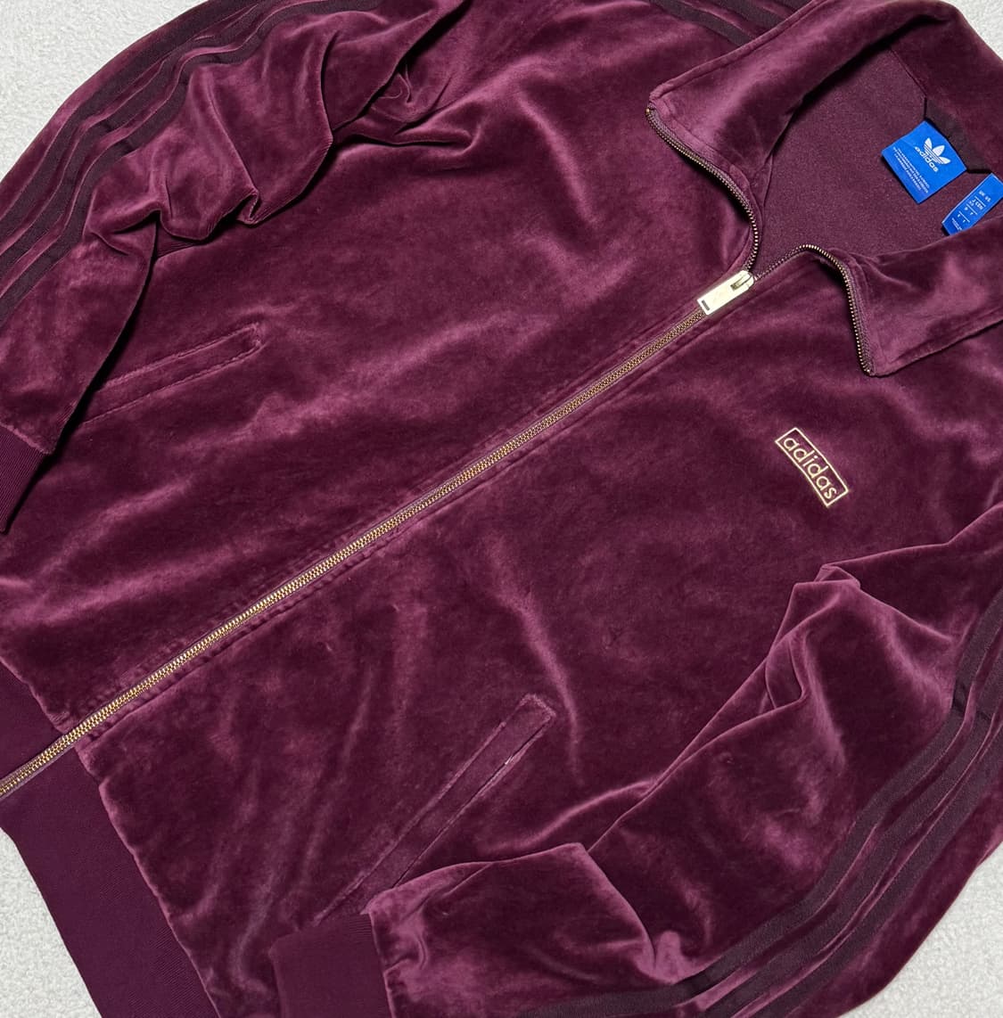 아디다스 벨벳 버건디 져지  상품이미지5