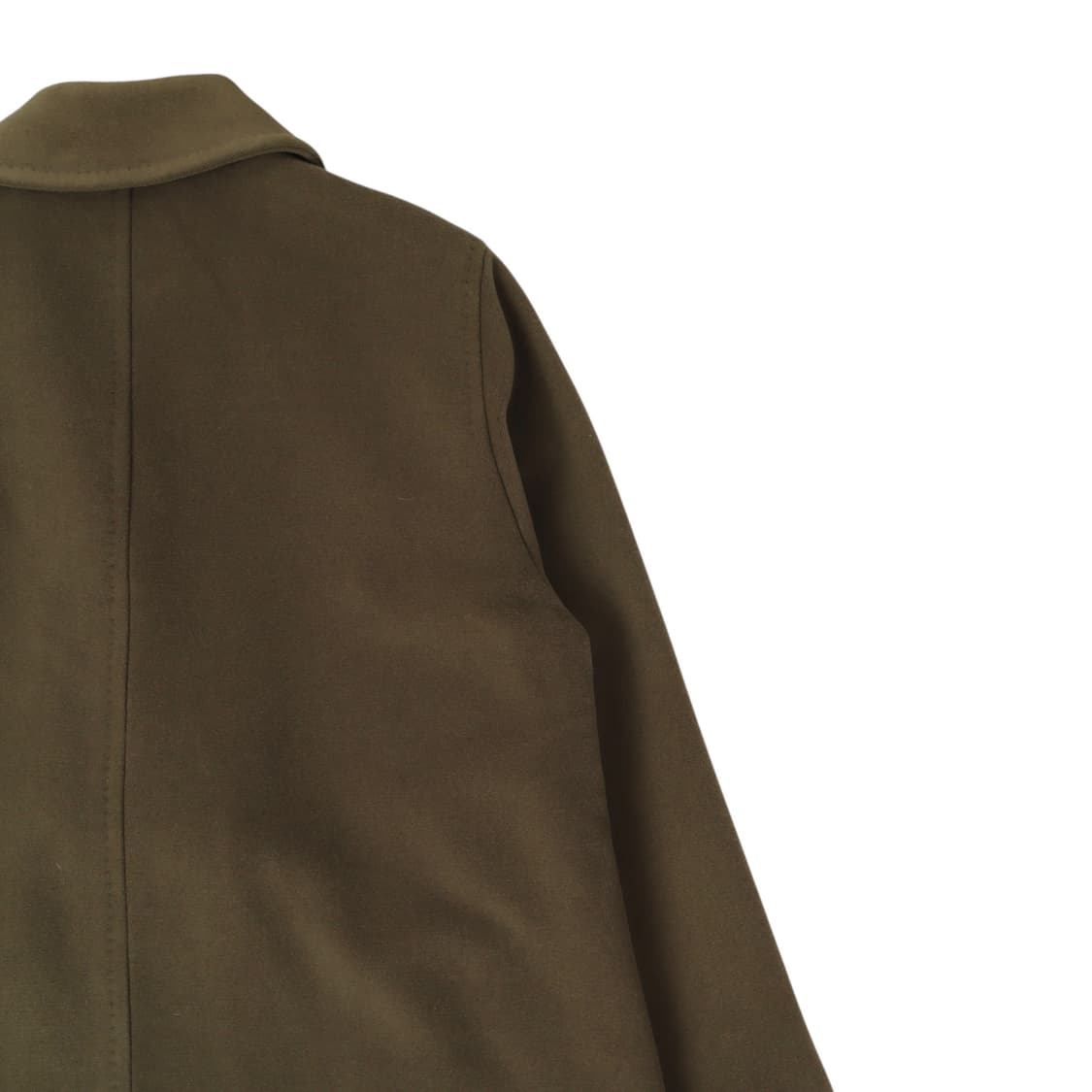 막스마라 카키 라펠카라 울 롱 코트 상품이미지6