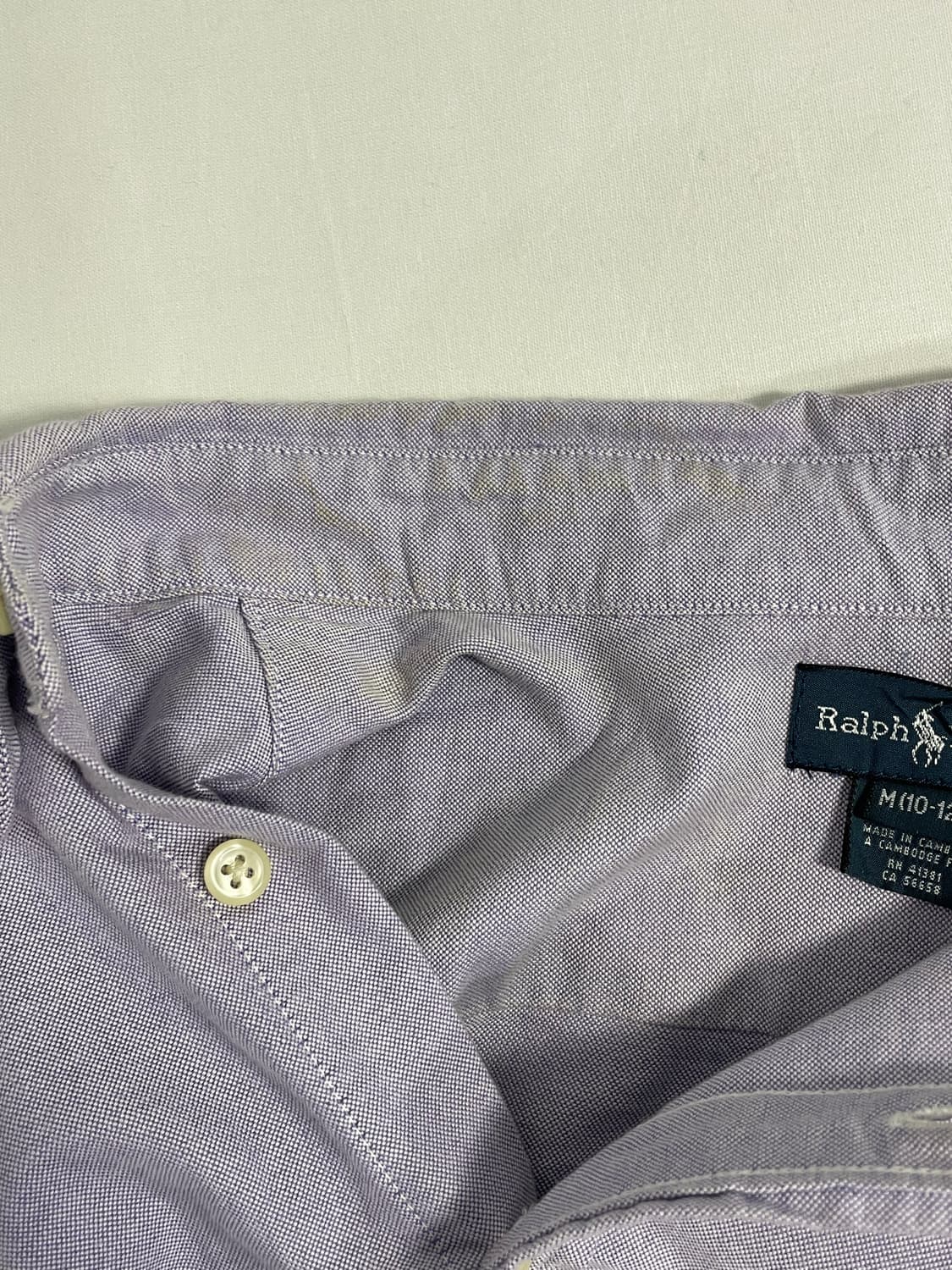 폴로 랄프로렌 라벤더 옥스포드 셔츠 kids M <640> 상품이미지5