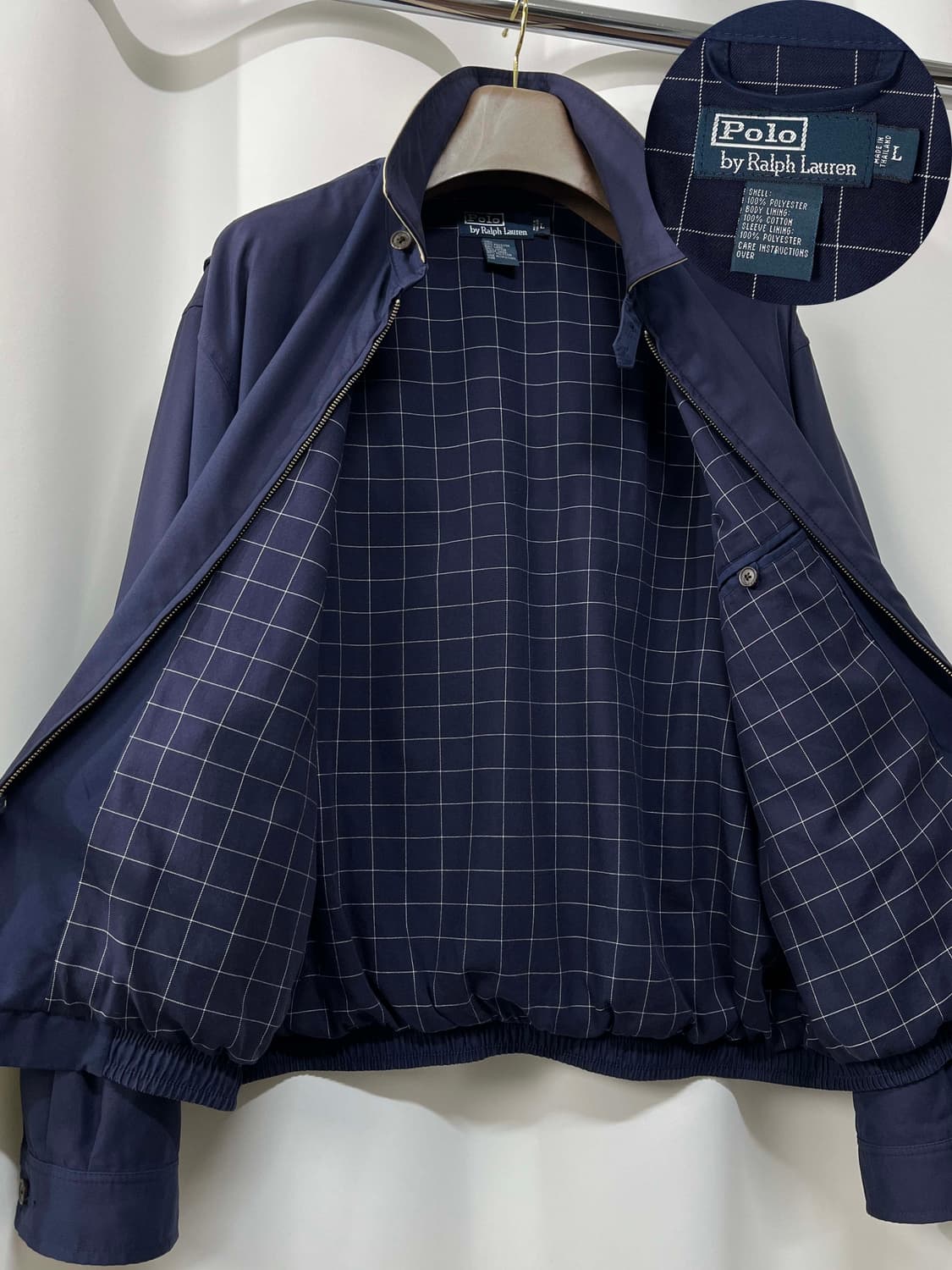 폴로 랄프로렌 썬페이딩 퍼플네이비 바이스윙 윈드브레이커 자켓 상품이미지3