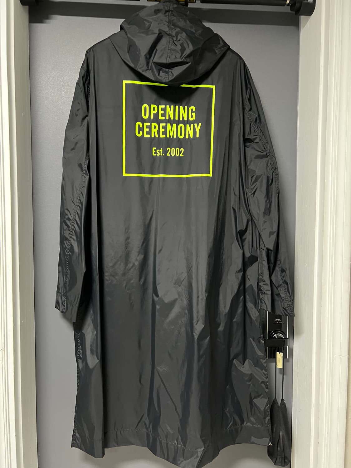 오프닝세레모니 nylon box logo trench coat/L 상품이미지4