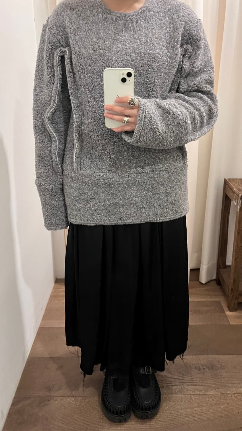 Mixed Fluffy Ruffle Knit 상품이미지4