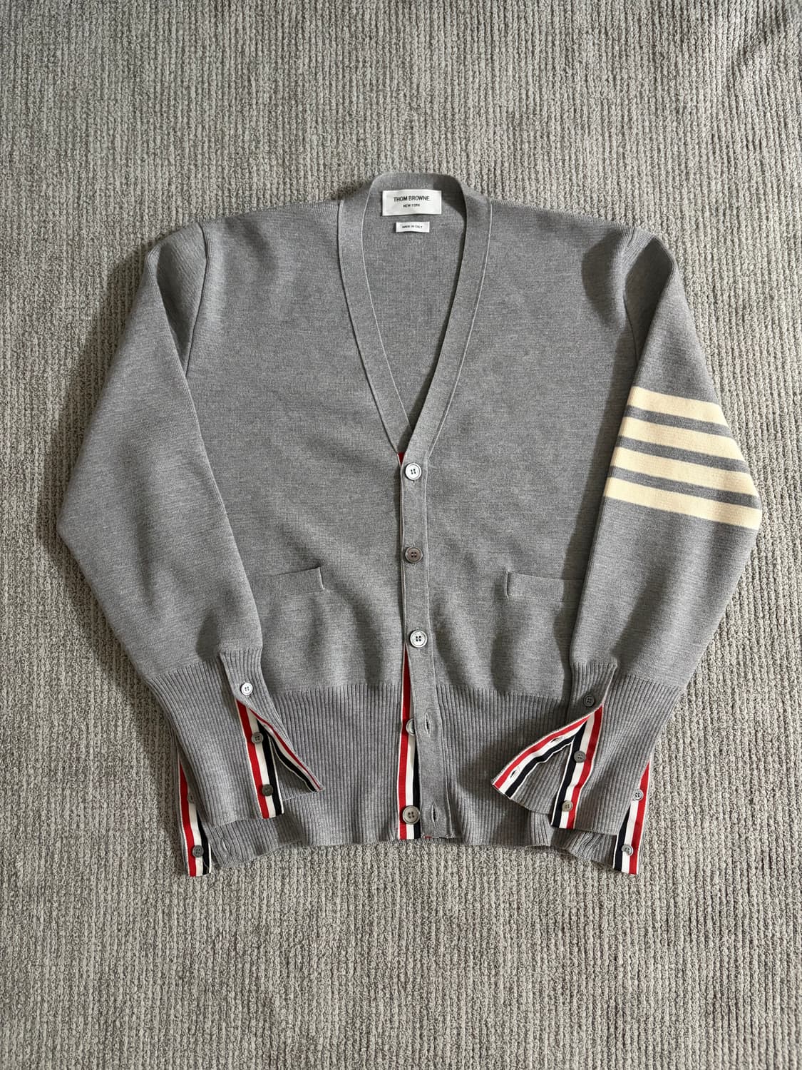 (상태최상, 3) 톰브라운 밀라노스티치 사선 가디건 상품이미지1