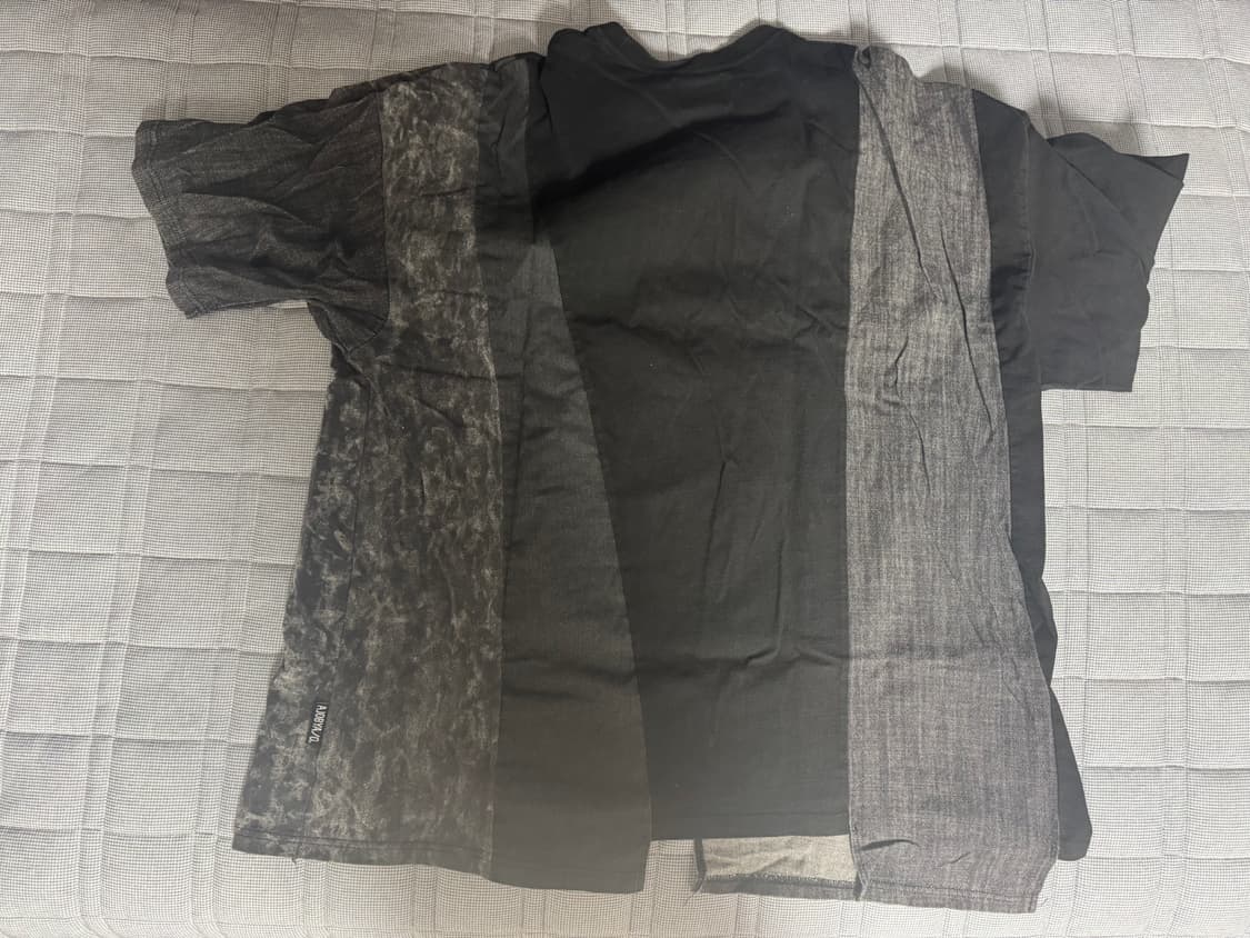 아조바이아조 반팔 오버사이즈 믹스 티셔츠 L 상품이미지3