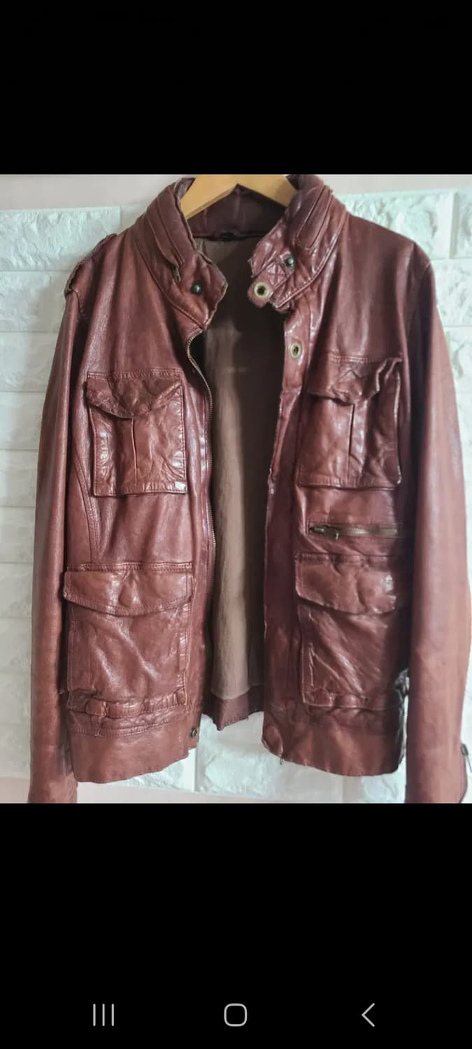 [수]딘 남자 양가죽 자켓 M 상품이미지2