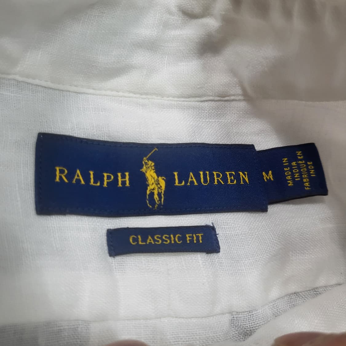 폴로 랄프로렌 신형 린넨 화이트 셔츠 M 클래식핏 상품이미지5