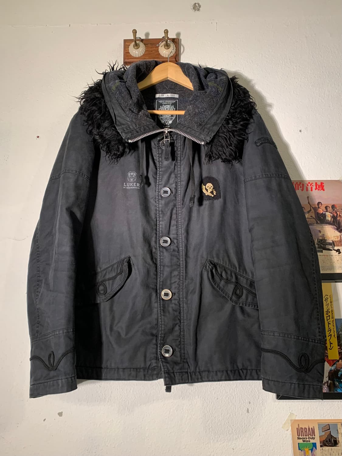 Luker by neiborhood 해골 패치 파카 상품이미지1