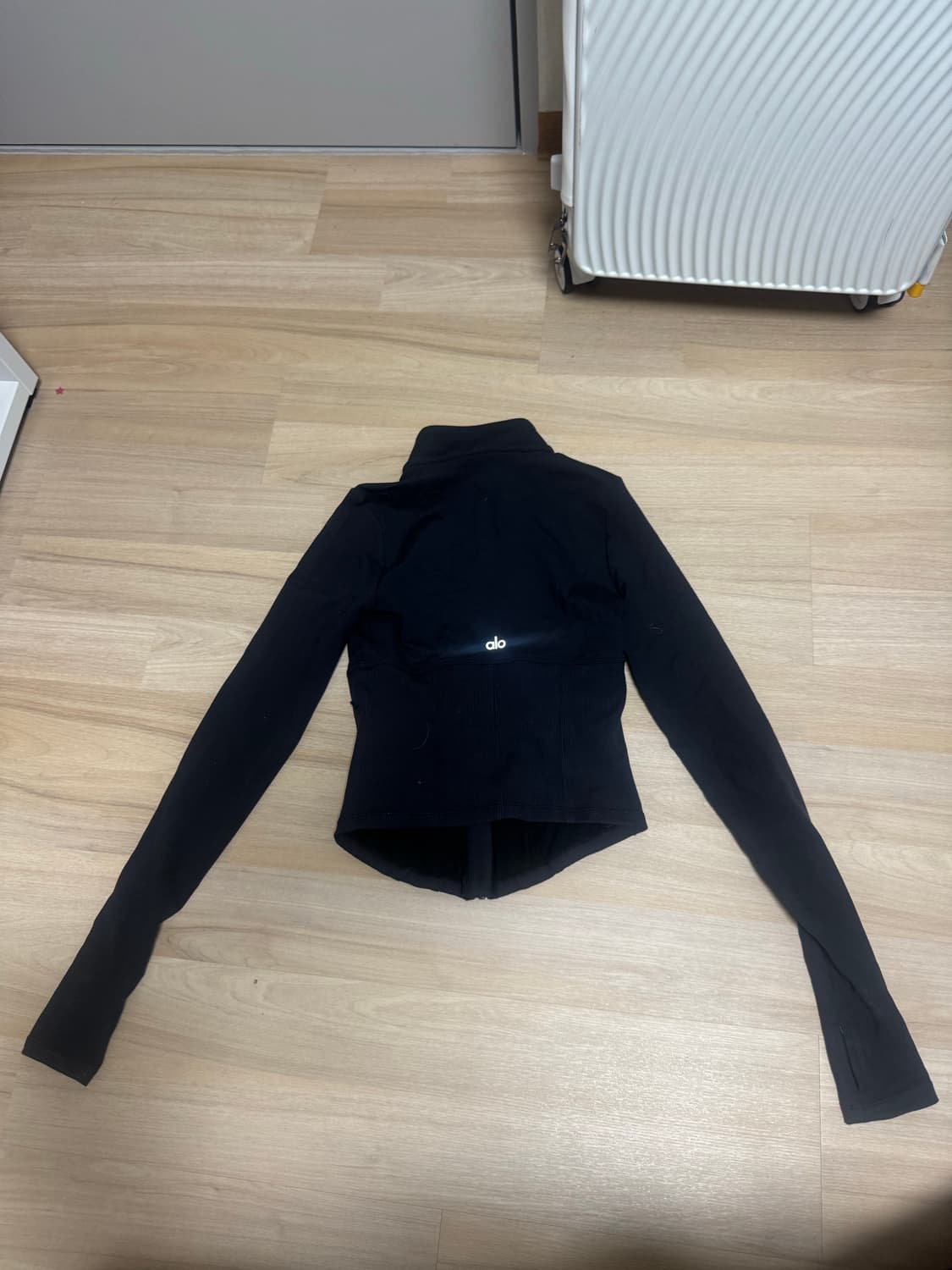 XXS 알로 요가 에어브러쉬 코르셋 풀집 자켓 블랙 alo 정품 상품이미지2