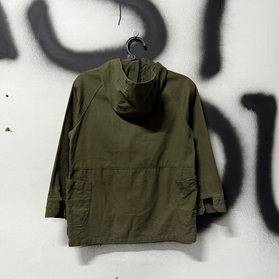 VTG 빈티지 밀리터리 멀티 포켓 크롭 후드 자켓 상품이미지2