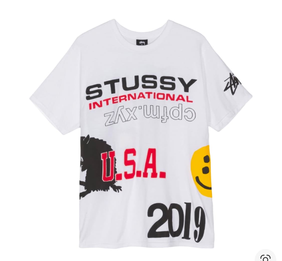 스투시 x CPFM USA 2019 티셔츠 화이트 상품이미지1