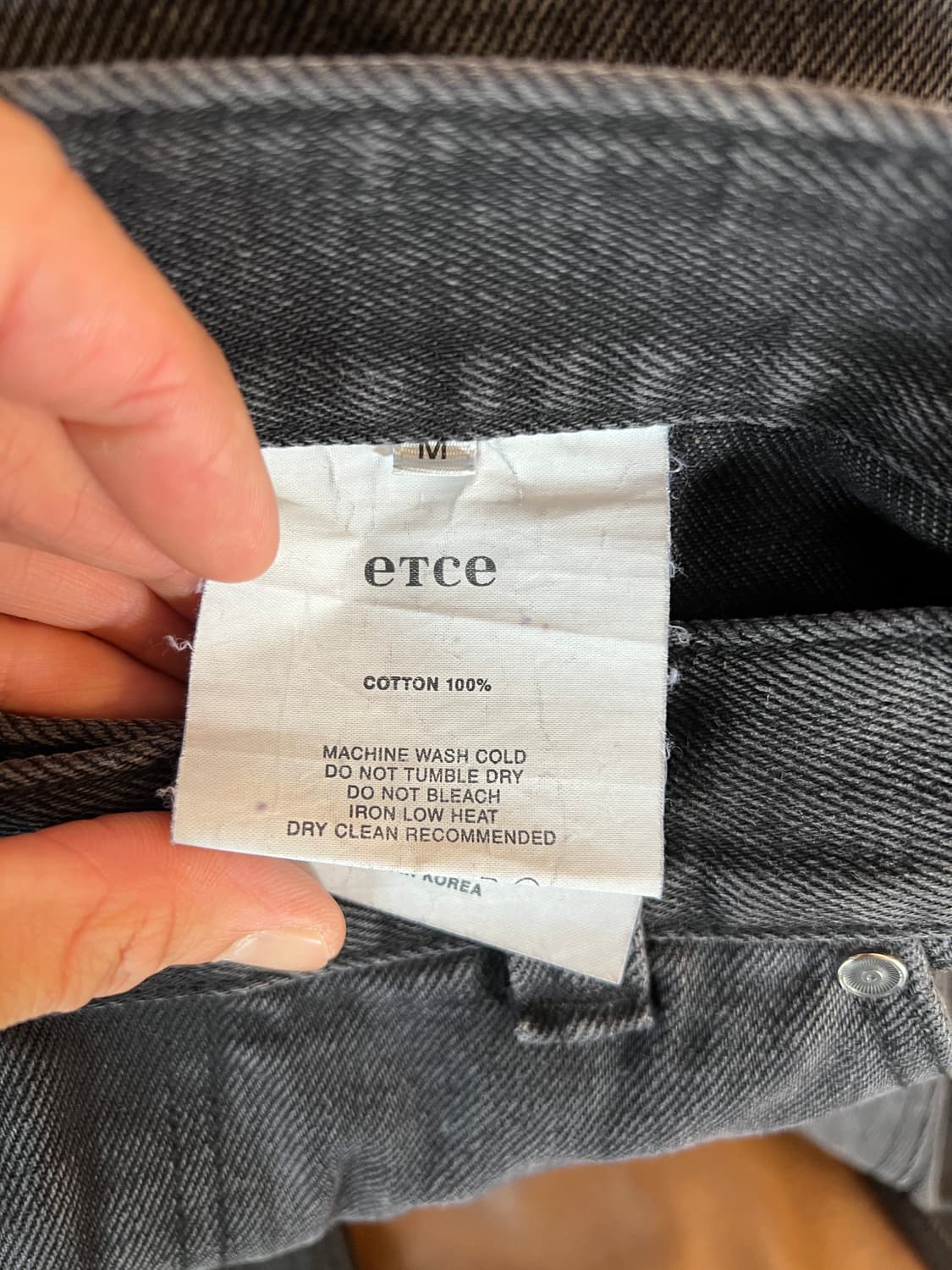 [M] 이티씨이 다이아몬드 블랙 데님 팬츠 ETCE PANTS 상품이미지6