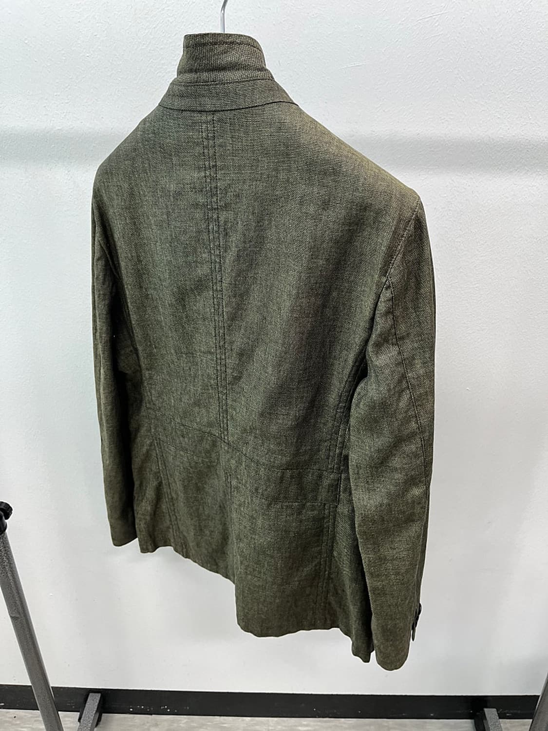 100-105) 알마니 카키 린넨자켓  상품이미지4