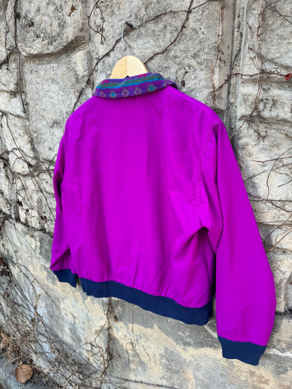 90s 엘엘빈 빈티지 아즈텍 플리스 안감 쓰리시즌 웜업 자켓 후리스 상품이미지4