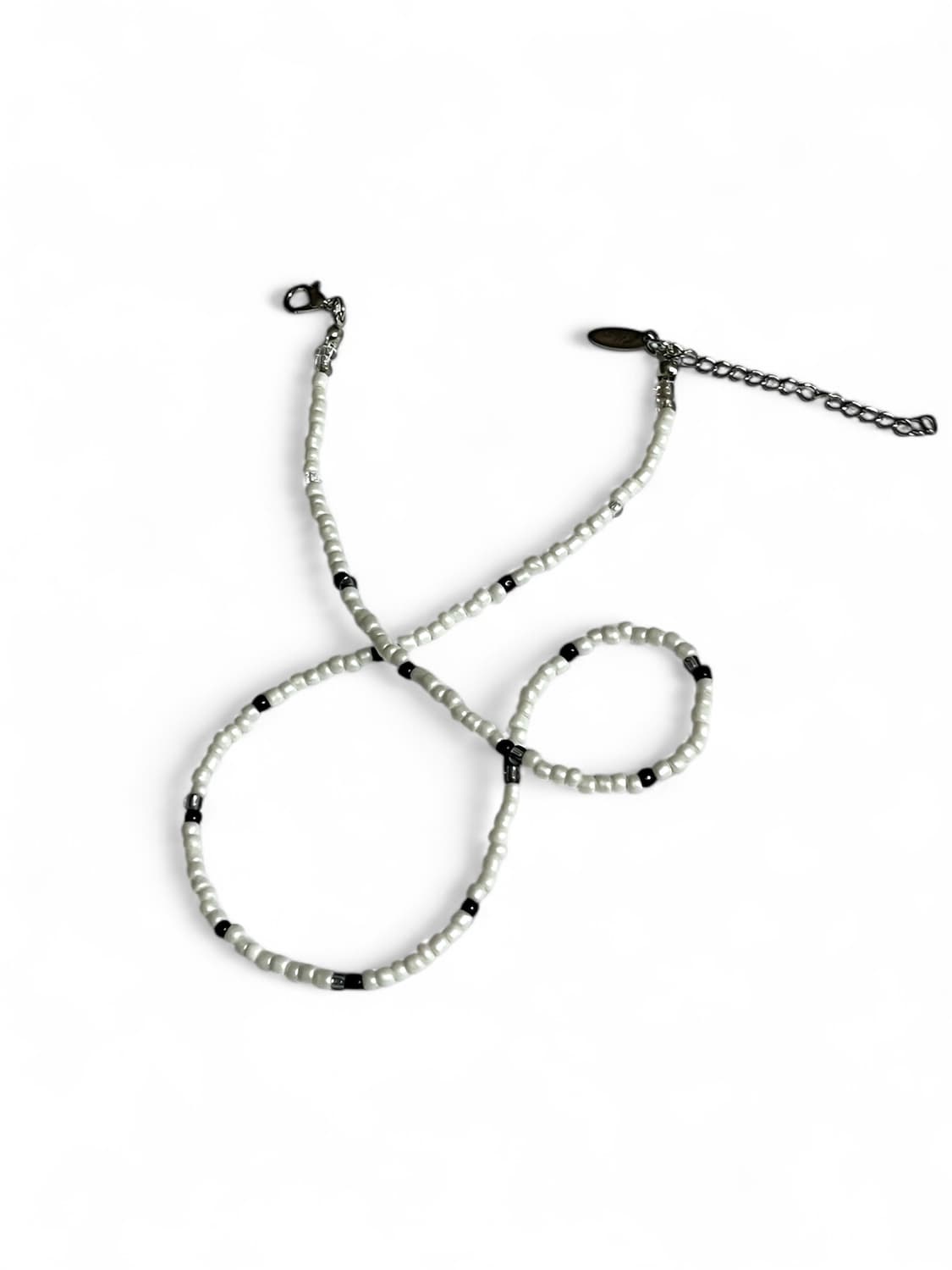 Ellavo simple white beads necklace 상품이미지4