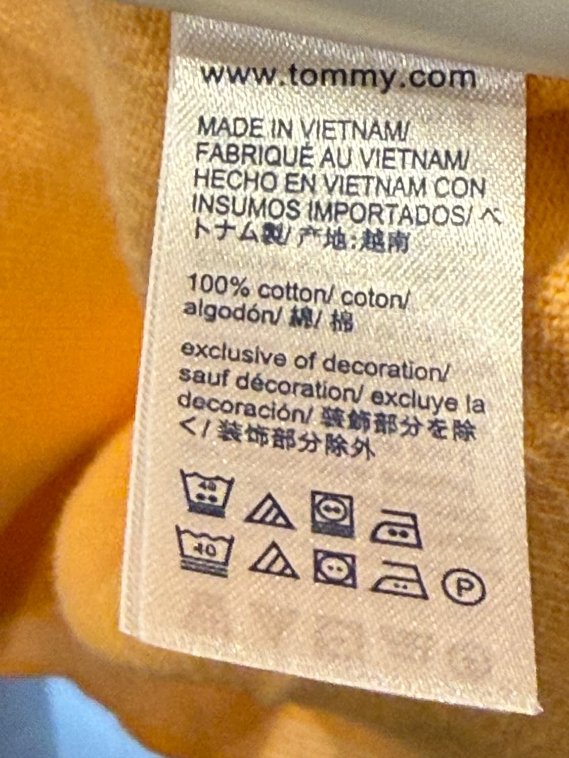 타미힐피거 오렌지 스퀘어 브이넥 니트 상품이미지3