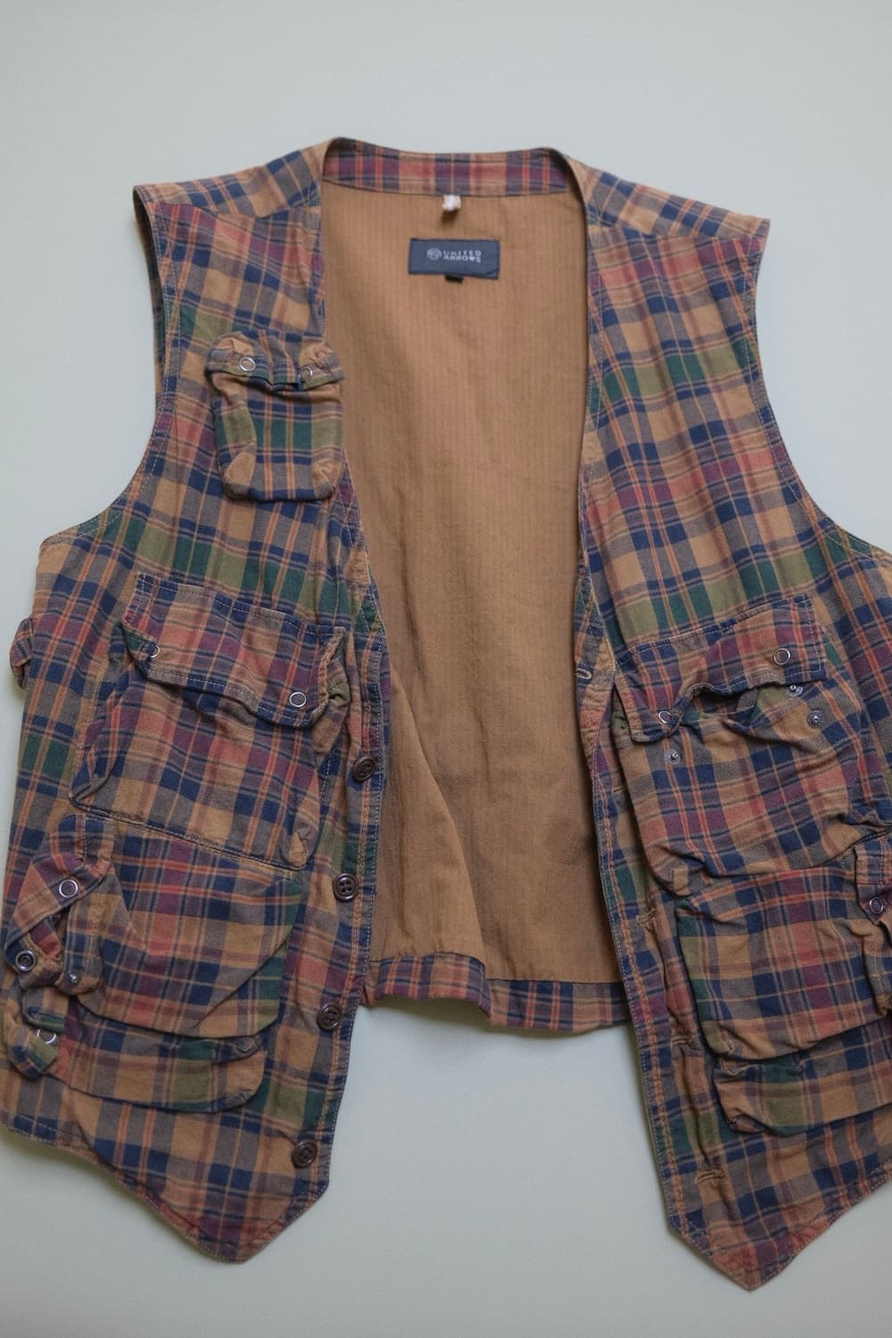 유나이티드 애로우 체크 포켓 조끼 L 워크웨어 상품이미지1