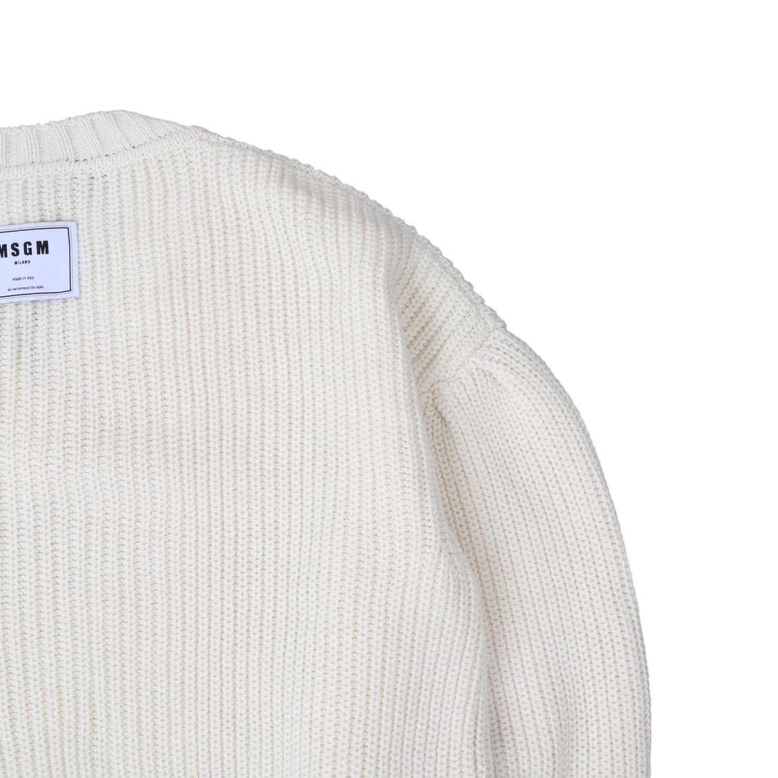 MSGM 밀라노 퍼프 화이트 브이넥 니트 상품이미지7