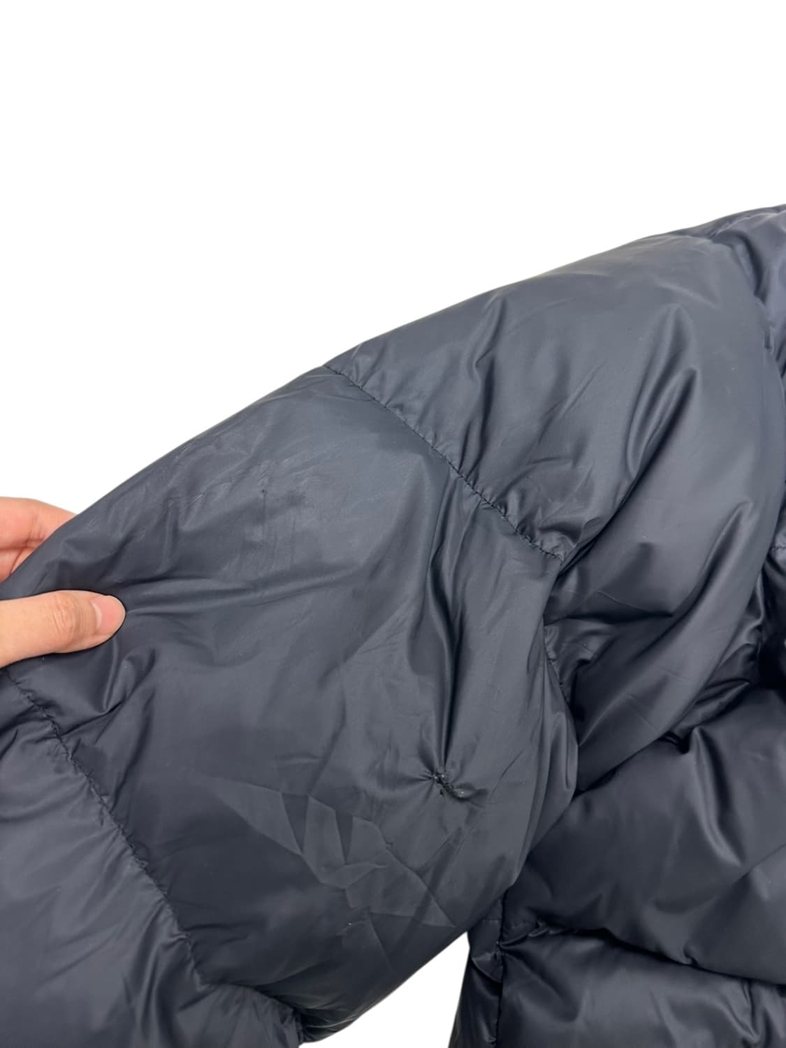 커버낫 구스다운 패딩 블랙 (L) 상품이미지4