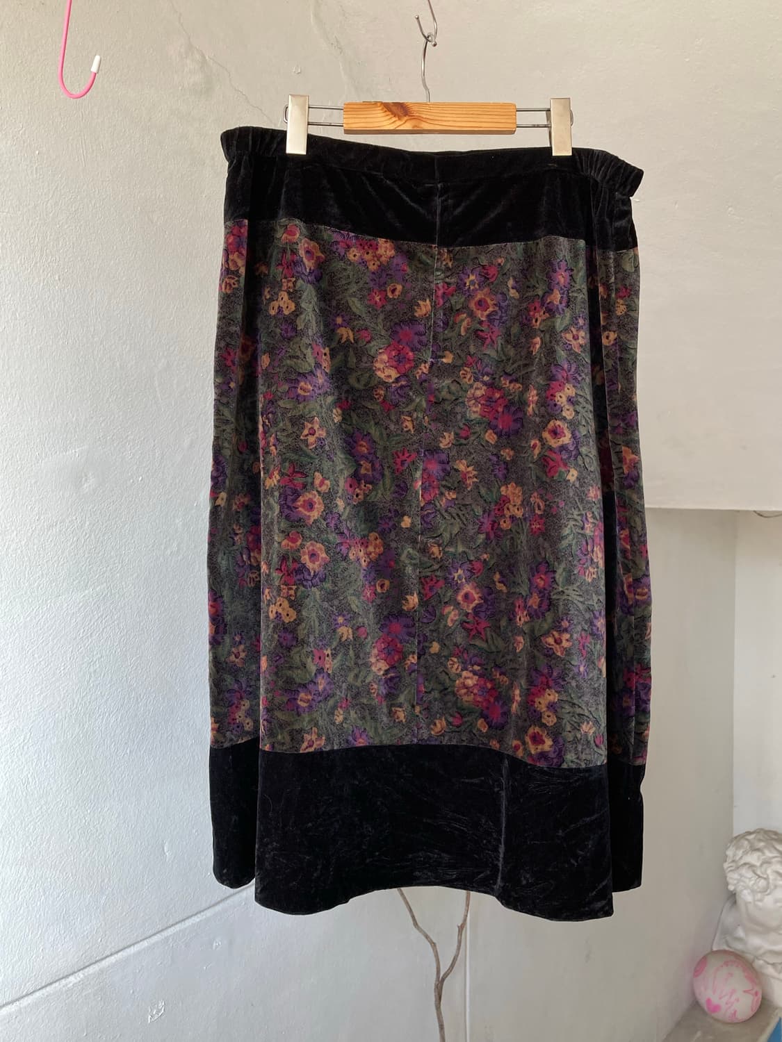 벨벳 빅사이즈 플라워 스커트 상품이미지6