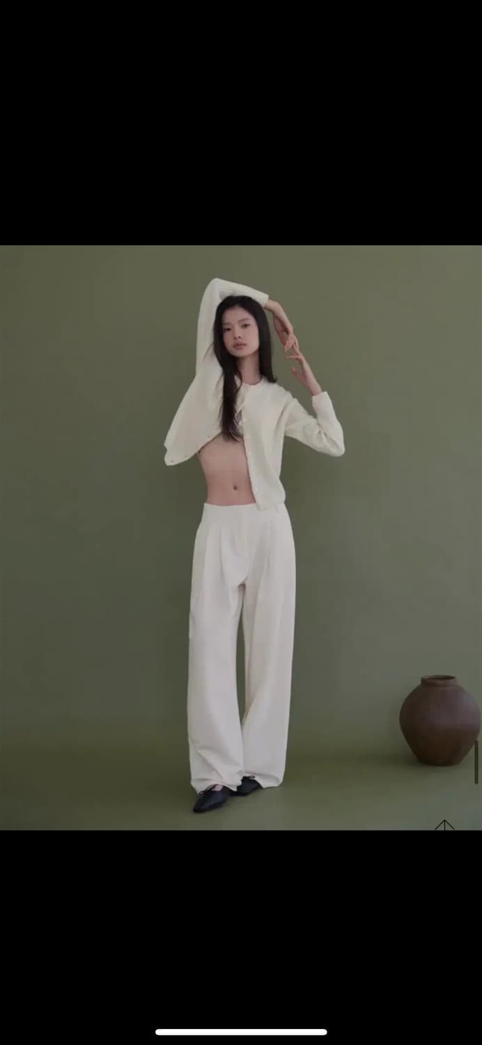 ODS GAVE WOOL SLACKS - 크림 L 상품이미지1