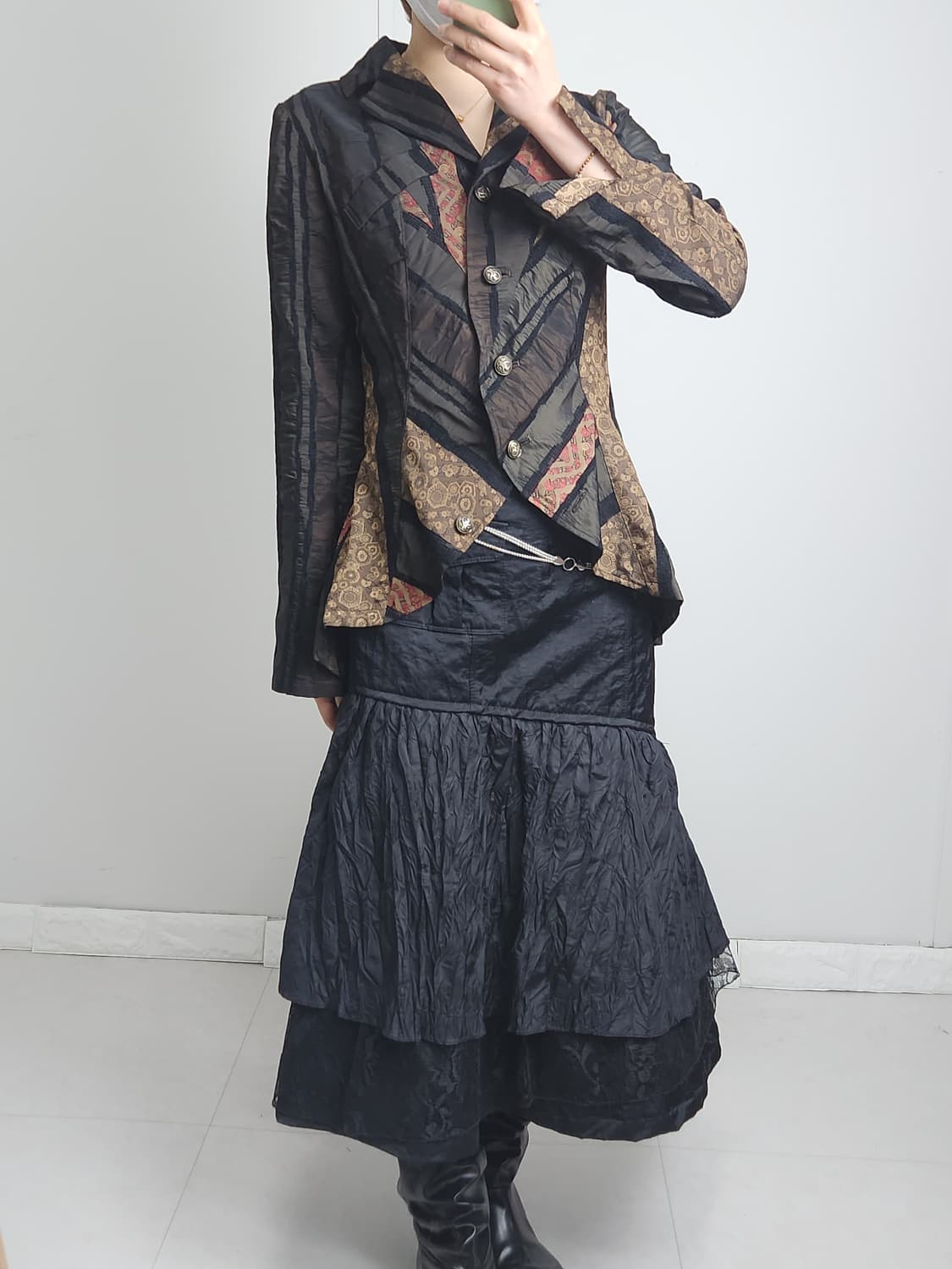 오리엔탈 언발 블라우스 상품이미지3