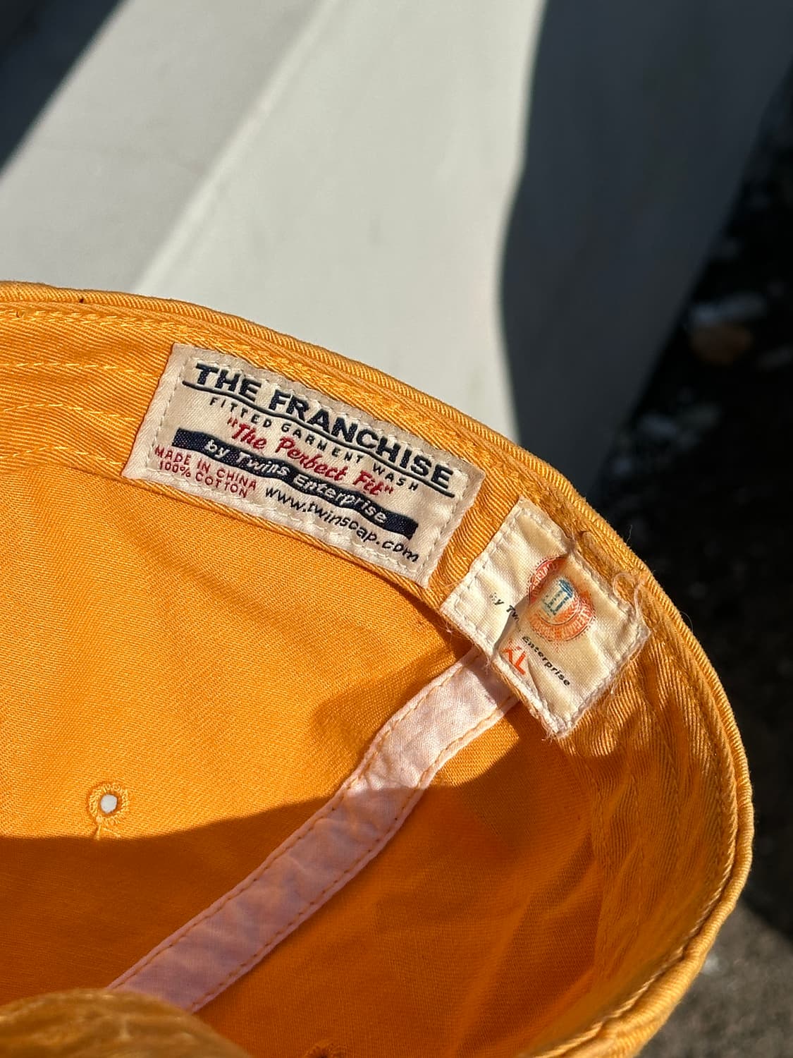 [L] 꿀벌 자수 빈티지 옐로우 볼캡 모자 상품이미지6