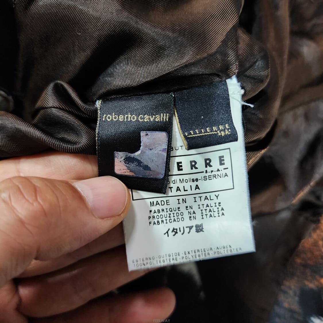 저스트까발리 패딩 자켓 S 상품이미지7