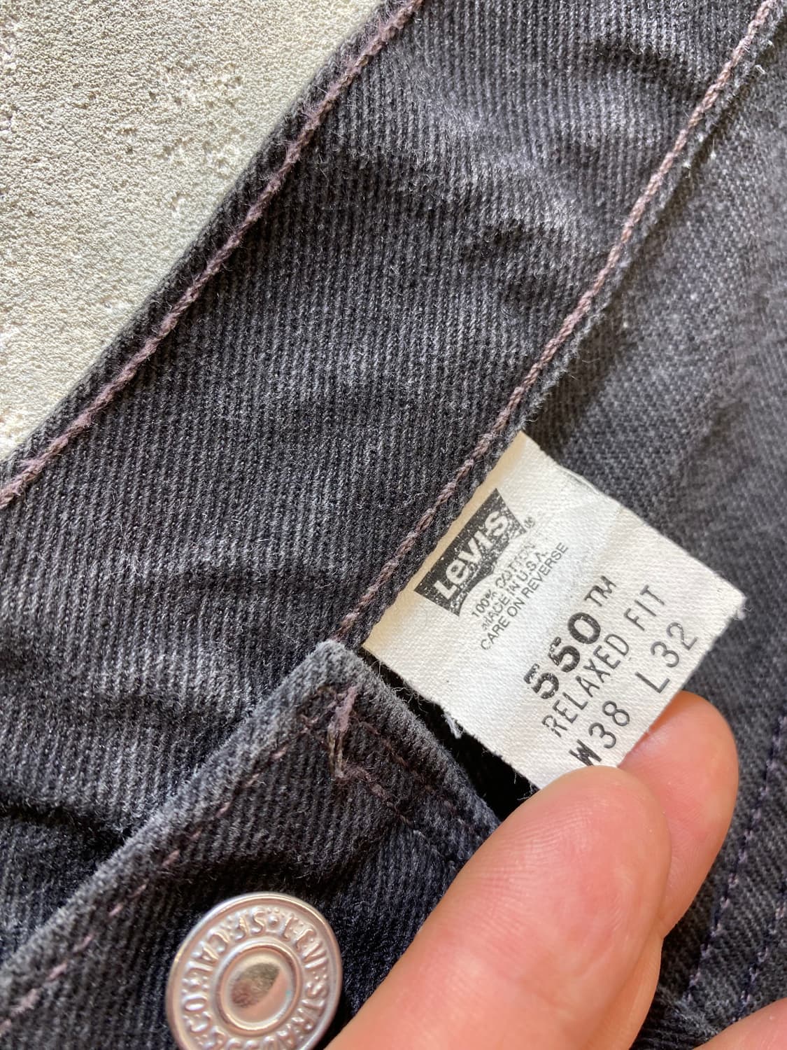 [36-37] 00s Levi's 550 리바이스 블랙 데님 쇼츠 상품이미지8
