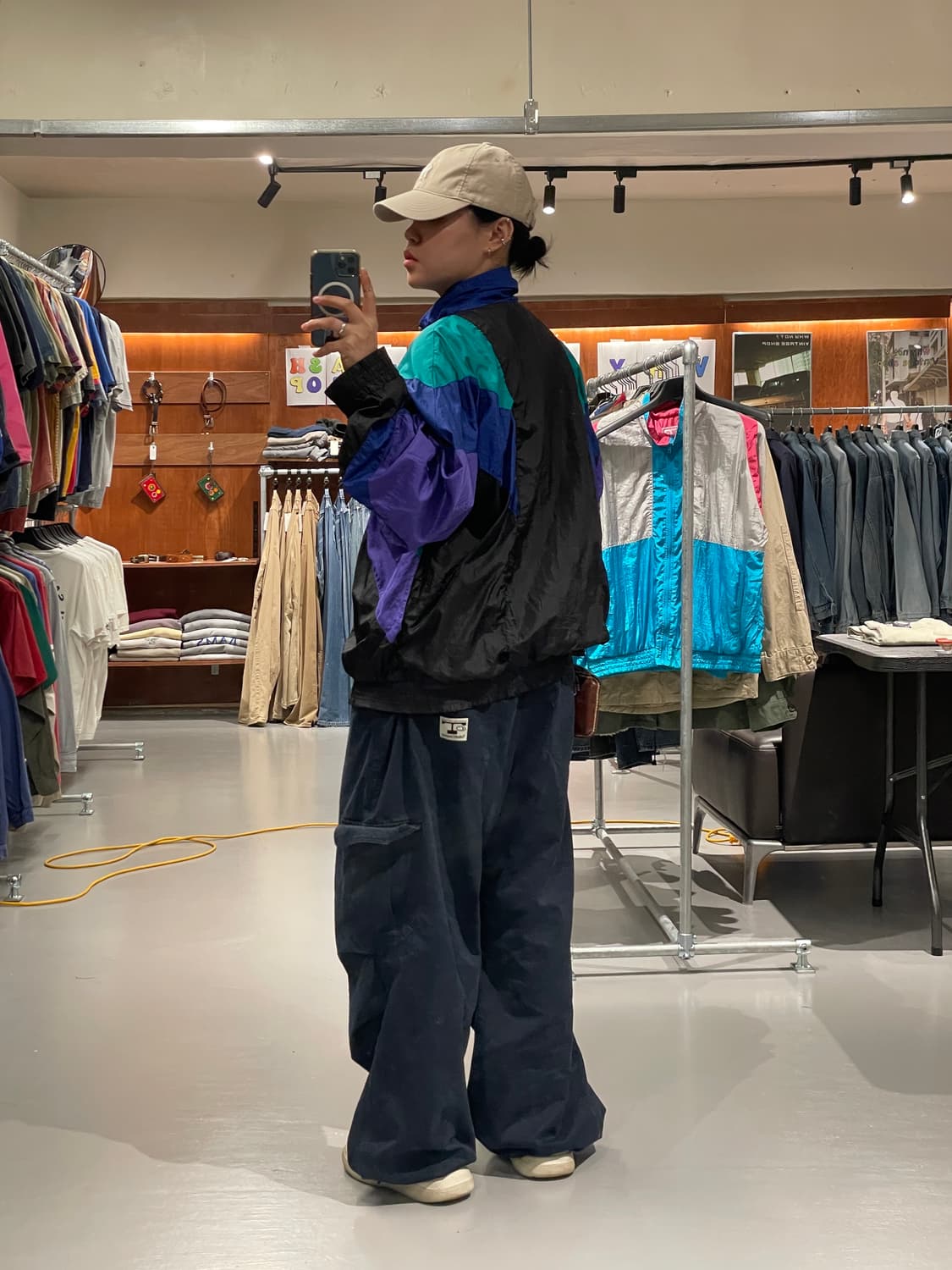 90‘s 빈티지 올드스쿨 바람막이 자켓   상품이미지5